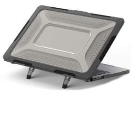 ENKAY RUGGED Set protettivo per Apple MacBook Air 13 (M2 / M3 / M4) A2681 / A3113 / A3240 nero