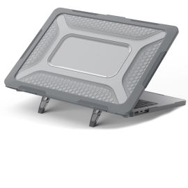ENKAY RUGGED Set protettivo per Apple MacBook Air 13 (M2 / M3 / M4) A2681 / A3113 / A3240 grigio