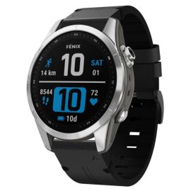 LEATHER Cinturino in pelle per Garmin Fenix 7S / 7S Pro / 7S Solar / 7S Sapphire nero
