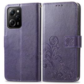 ART FLOWER S Custodia a portafoglio Xiaomi Poco X5 Pro 5G viola