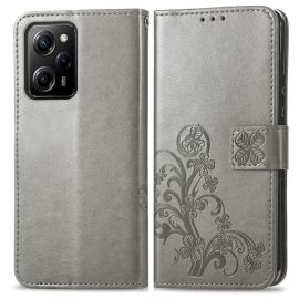 ART FLOWER S Custodia a portafoglio Xiaomi Poco X5 Pro 5G grigio