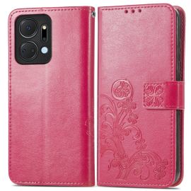 ART FLOWER S Cover per portafoglio Honor X7a rosa scuro