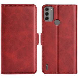 Custodia a portafoglio SIDE per Nokia C31 rossa