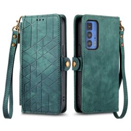 Custodia a portafoglio GEOM per Motorola Edge 40 Pro verde