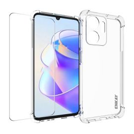 ENKAY SET Cover trasparente + vetro protettivo 2.5D Honor X7a
