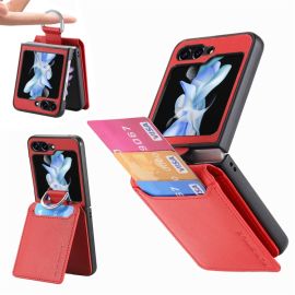 JSM CARD Cover con scomparti per carte Samsung Galaxy Z Flip 5 5G rossa