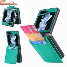 JSM CARD Cover con scomparti per carte Samsung Galaxy Z Flip 5 5G verde