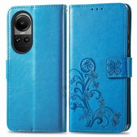 ART FLOWER S Custodia a portafoglio Oppo Reno10 5G / Reno 10 Pro 5G blu