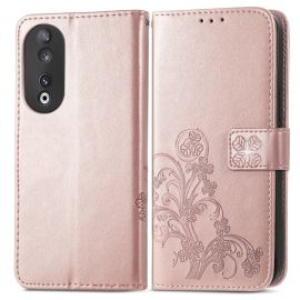 ART FLOWER S Cover per portafoglio Honor 90 5G rosa chiaro