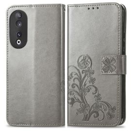 ART FLOWER S Custodia per portafoglio Honor 90 5G grigia