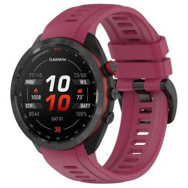 Cinturino in SILICONE per Garmin Approach S70 - 42 mm bordeaux