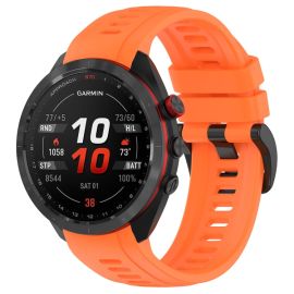 Cinturino in SILICONE per Garmin Approach S70 - 47 mm arancione