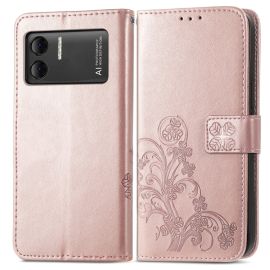 ART FLOWER S Custodia per portafoglio Doogee X98 / X98 Pro rosa chiaro