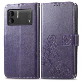 ART FLOWER S Custodia per portafoglio Doogee X98 / X98 Pro viola