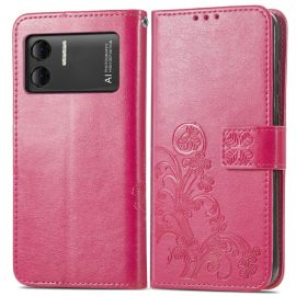 ART FLOWER S Custodia per portafoglio Doogee X98 / X98 Pro rosa scuro