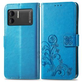 ART FLOWER S Custodia per portafoglio Doogee X98 / X98 Pro blu