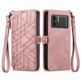 Custodia a portafoglio GEOM per Doogee X98 / X98 Pro rosa