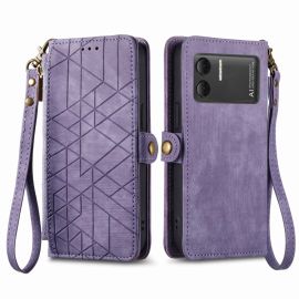 Custodia a portafoglio GEOM per Doogee X98 / X98 Pro viola