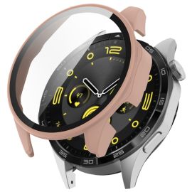 PC FULL COVER Cover in plastica con vetro per Huawei Watch GT 4 46mm rosa