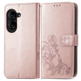 ART FLOWER S Cover portafoglio Asus Zenfone 10 rosa chiaro