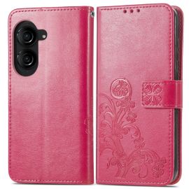 ART FLOWER S Custodia per portafoglio Asus Zenfone 10 rosa scuro