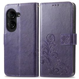 ART FLOWER S Custodia per portafoglio Asus Zenfone 10 viola