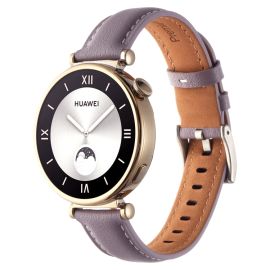 PELLE Cinturino LEATHER pelle per Huawei Watch GT 4 41mm viola