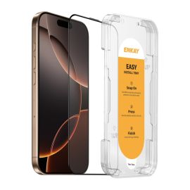 ENKAY EASY INSTALL Vetro protettivo per Apple iPhone 16 Pro Max