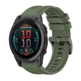 SILICONE Cinturino sostituibile per Garmin Fenix E 47mm verde scuro