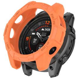 TPU HALF COVER Copertura per Garmin Fenix E 47mm arancione