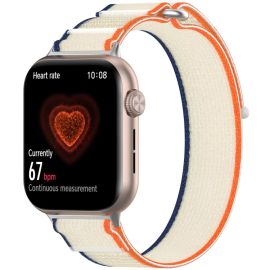 COLORE NYLON Cinturino sostituibile per Honor Watch 5 ARANCIONE CREMA WHITE