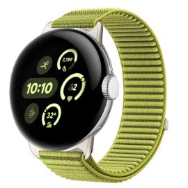 Cinturino di ricambio in NYLON per Google Pixel Watch / Pixel Watch 2 / Pixel Watch 3 41mm / Pixel Watch 4 41mm verde chiaro