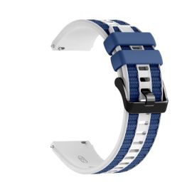 SPORTY Cinturino in silicone intercambiabile Huawei Watch Ultimate 2 bianco-blu