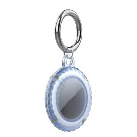 PROTEMIO IP68 Custodia impermeabile per AirTag blu trasparente