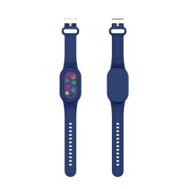CARTOON Cinturino in silicone per bambini per Samsung Galaxy SmartTag 2 BLUE PAWS