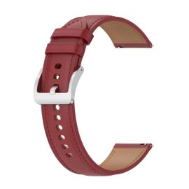 LEATHER Cinturino universale in pelle - larghezza 22 mm rosso