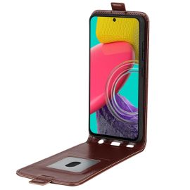 Custodia Flip Samsung Galaxy M53 5G marrone