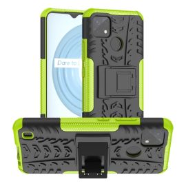 STAND Cover Extra resistente Realme C21Y verde