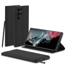 GKK PEN Flip cover con penna Samsung Galaxy S22 Ultra 5G CARBON